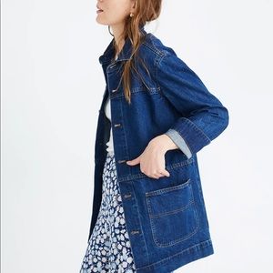 NWOT Madewell Oversized Denim Chore Jacket size XS